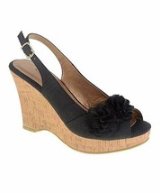 CL by Chinese Laundry Women&#39;s Immortal Wedge Pump Sandal Black Size 9.5 - £11.87 GBP