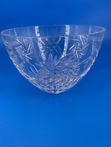 Vintage Deep Cut Lead Crystal Bowl 8 inch diameter Excellent condition - £13.93 GBP