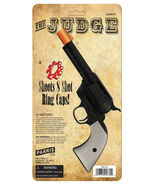Judge Cap Gun Western Cowboy 8 Ring Shot Plastic Pistol Revolver Prop Gun - $14.84