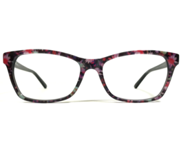 bebe Eyeglasses Frames BB5118 ROSY 001 JET FLORAL Black Red Cat Eye 55-17-140 - $74.58