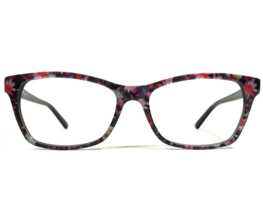 bebe Eyeglasses Frames BB5118 ROSY 001 JET FLORAL Black Red Cat Eye 55-1... - $74.58