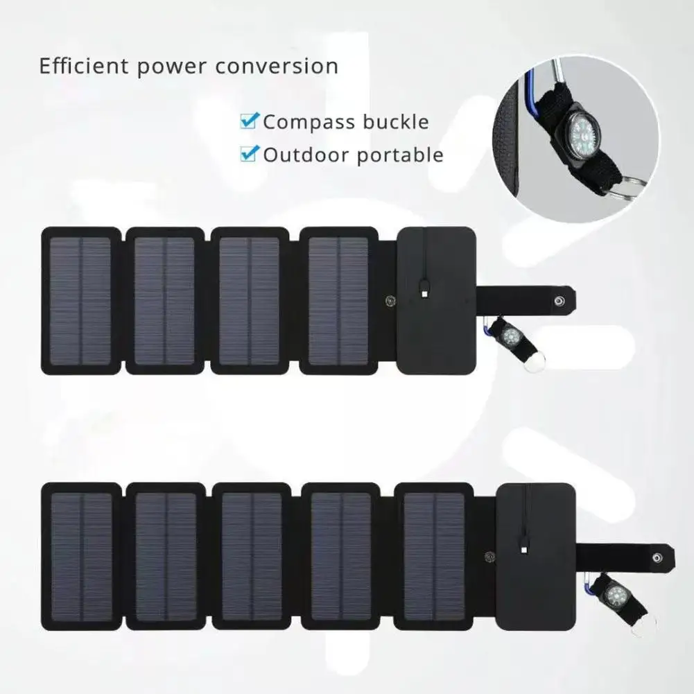 YOUZI Outdoor Folding Solar Panel Charging Board Portable Usb Output Devices - £21.83 GBP+
