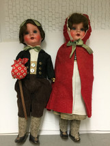 A set of 11&quot; Souvenir Dolls from Ireland. Boy and Girl in hand knit stoc... - £119.89 GBP