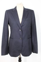 Theory 8 Blue Wool Stretch Two-Button Pinstripe Blazer Jacket - $45.60