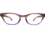 Norman Childs Eyeglasses Frames VINTAGE 14 PSP Clear Brown Purple Horn 4... - $65.29