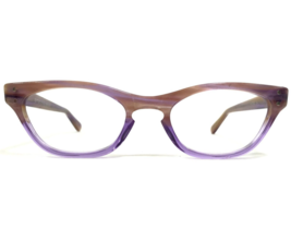 Norman Childs Eyeglasses Frames VINTAGE 14 PSP Clear Brown Purple Horn 45-20-135 - £50.99 GBP