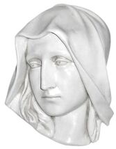 Pieta Mask of Virgin Mary Sculpture Plaque 12" - $177.21
