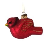 Christmas Ornament Glass Red Cardinal Bird Winter Thomas Pacconi Classic... - £15.63 GBP