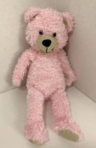 Galerie Pink Teddy Bear Plush tan ribbed corduroy snout paws shaggy Target 10" - $14.84