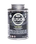Oatey 321935 Fusion One-Step Medium-Bodied Cement, 4 oz, PVC Clear - $19.86