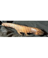 Old Vintage Carved Wood Folk Art Lizard Carving Sculpture Animal Tribal ... - $76.70
