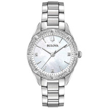 Bulova Women&#39;s Diamond Mother of pearl Dial Watch - 96R228 - £326.63 GBP