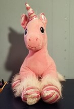 Build A Bear Candy Cane Swirl Unicorn Pony Pink Plush Bab 2018 Weighted Legs - £11.43 GBP