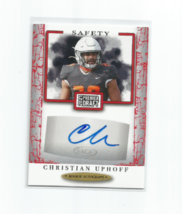 Christian Uphoff 2021 Sage Rookie Red Autograph Card #A189 - £4.70 GBP