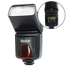 Vivitar SF-6000 Bounce Zoom Swivel LCD Flash For Digital &amp; DSLR Cameras - £55.93 GBP