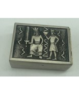 Norwegian Astri Holthe Norsk Tinn pewter Match Box Holder Knights - £15.72 GBP