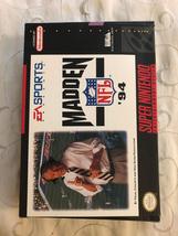 Madden NFL &#39;94 Nintendo Super NES Video Game - £51.11 GBP