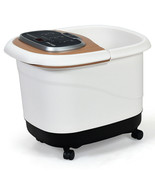 Portable All-In-One Heated Foot Bubble Spa Bath Motorized Massager-Coffe... - €119,83 EUR