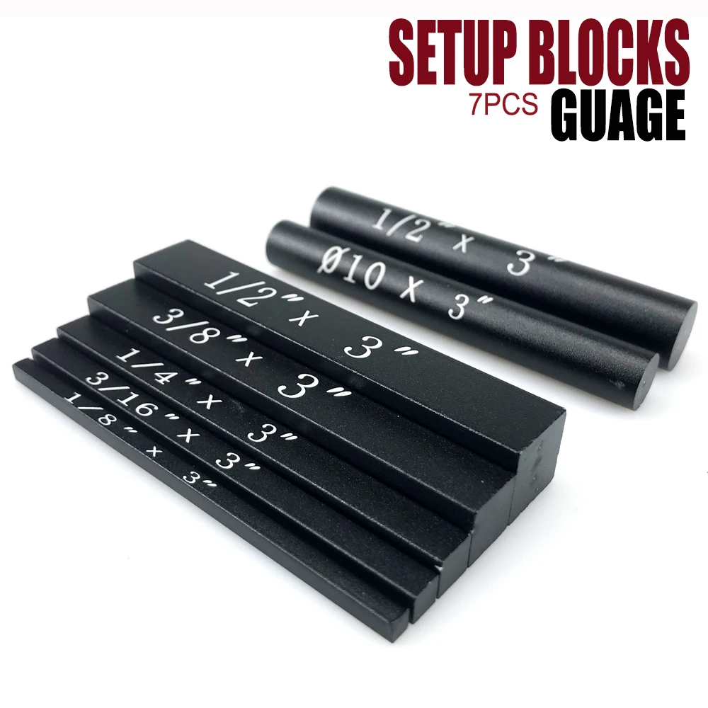 7Pcs Metric Setup Blo Engraved Size Mars Height Gauge Set Bar Gauge Setu... - $278.17