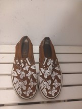 Vans Butterfly Print Slip On Shoes Womens Size 8.5 US Men 10 US used - $22.50