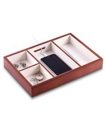 Mens Matte Brown or Black Finish with Phone Cord Opening Velour Lined Va... - $131.28 CAD