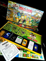 The Simpsons Welcome to Spingfield Monopoly  Board Game-Complete - £21.86 GBP