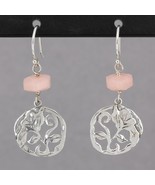 Retired Silpada Sterling Silver Pink Soapstone FLIRT ALERT Dangle Earrings W2212 - $34.95