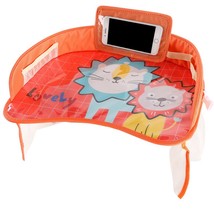 Baby Car Tray Plates Portable Waterproof Dining B orange - £21.99 GBP