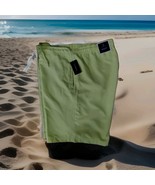 New Club Room Mens Solid Quick Dry 9&quot; ME-Board Shorts Swim Trunks Lime G... - $315.72 MXN