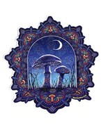 Mushroom Mandala Outside  Window Sticker    Decal - $109.88 MXN