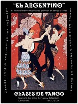 4321.El Argentino.Clases de tango.Couples dancing.POSTER.decor Home Office art - £13.70 GBP+