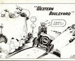 Hoke Denetsosie Artist Signed Comic Western Boulevard Dude Larsen Postcard - $3.33
