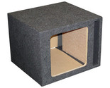 QPOWER EMPTY WOOFER BOX SINGLE 12&quot; SQUARE;VENTED;MDF - $189.48