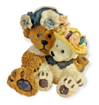 Teddy Bear Mother and Daughter Musical Still Coin Bank - 6 in Tall Vintage - £18.18 GBP