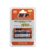 Multiple Power Rechargeable AA 1.2V MP (2 cells) 2700mAh Ni-MH EXPIRED - $8.86