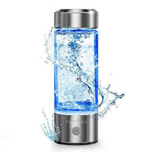 Hydrogen Water Bottle Generator, 14OZ Portable Rechargeable Hydrogen Gla... - $93.59