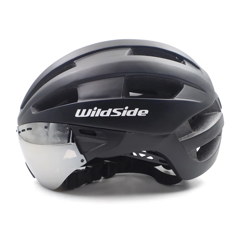 Wildside Bicycle Helmet Racing Time-Trial Helmet With Goggles In-mold Adult EPS  - £101.49 GBP