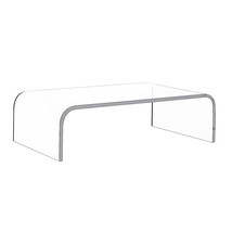 Premium Clear Acrylic Monitor Stand, Monitor Riser Laptop/Pc/Multimedia Monitor  - £31.96 GBP