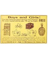 Boys And Girls Gifts 1897 Advertisement Victorian Folsom Boston Mass ADB... - $366.69 MXN