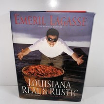 Louisiana Real &amp; Rustic SIGNED by Emeril Lagasse 1996 Hardcover 1st - £17.68 GBP