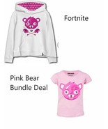 Epic Games Pink Bear T-shirt and Hoodie set 10-16 - £15.94 GBP