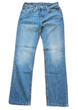 Levi&#39;s 514 Cotton Stretch Jeans Mens Blue Medium Wash Denim 30x32 - $17.77