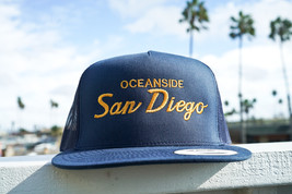 Oceanside San Diego, California, SoCal Embroidered Trucker Hat - £26.58 GBP