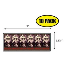 10 Pack 3.37&quot;x9&quot; Hillary Delete Sticker Decal Humor Funny Gift Political BS0392 - £9.90 GBP