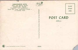 Ambassador Hotel Jacksonville FL Postcard PC471 - £3.98 GBP