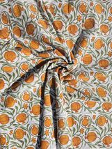 Indian Ethnic 100% Cotton Running Fabric Hand Block Print Natural Fabric... - $18.61+
