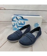 Clarks Cloud Steppers Navy Blue Ayla Form Slip on Comfort Loafer 6.5 New - $48.51