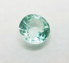 GTL Cert&#39;d Natural Paraiba Brazil Tourmaline Brilliant Round Pale Green 2.25 Ct - £222.54 GBP