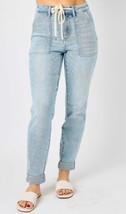 Judy Blue high waist vintage double cuff jogger in Light Wash - $51.00