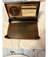Phillips 66 Desk Calendar Bronze Metal Vintage 1959 - €27,20 EUR